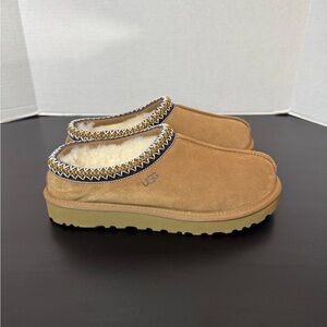 UGG Chestnut/Tan Suede Shearling Mule Slippers